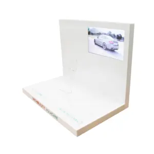 Factory Custom Wholesale Cosmetic LCD Stand white color Acrylic Cosmetic Display Racks