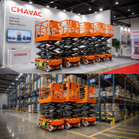 Plateforme de travail élévatrice mobile à ciseaux électro-hydraulique 6m 8m 10m 12m 14m 16m certifiée CE pour entrepôts et construction