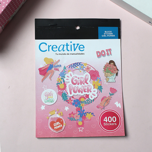 Livre d'autocollants inspirants Girl Power - 400 autocollants créatifs et motivants pour les loisirs créatifs et les cadeaux de fête des filles - Product Image 1