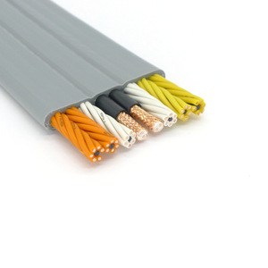 Câble <span class=keywords><strong>plat</strong></span> industriel en cuivre PVC pour ascenseur, 2-10 conducteurs, TVVB, personnalisé, câble de déplacement, indice de protection IP67, basse tension, direct usine - Product Image 1