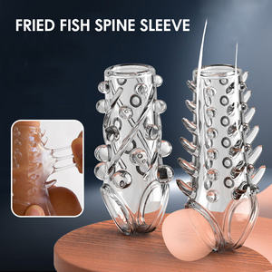 حلقة قضيب قابلة لإعادة الاستخدام لعبة جنسية للبالغين تحفيز كم القضيب مع جسيمات كبيرة تدليك الاصلي للزوجين منتجات جنسية مثيرة - Product Image 3