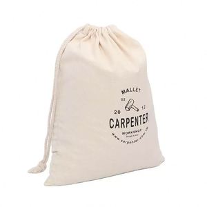 Eco Friendly Recycled Cotton <b>Drawstring</b> <b>Bag</b> with Soft Lining for Sustainable Lifestyle Branding - Product Image 2