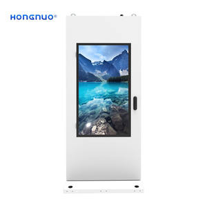 Écran publicitaire LCD robuste HONGNUO, 65 pouces, sur pied, signalisation numérique, télécommande intelligente, affichage publicitaire BT - Product Image 1