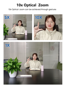 Cámaras de Conferencia 4K con Seguimiento de Voz, Cámara PTZ con Bloqueo Facial y Control por Gestos MC208H - Product Image 6