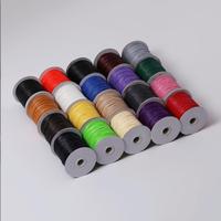 Corde tressée de décoration de chaîne de cire de coton de haute qualité cordon de polyester ciré 0.5mm 1mm 2mm