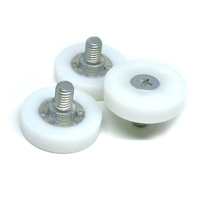 Rouleaux <span class=keywords><strong>de</strong></span> tiroir POM 25mm avec filetage M6 DR25, roues <span class=keywords><strong>de</strong></span> poulie en plastique Nylon sans roulement - Product Image 4