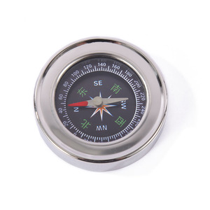 Stainless Steel Disc Compass Portable Outdoor Navigation Tool For Hiking And Education Use - Product Image 4