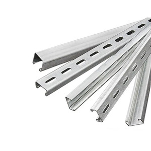 Profilé en C double 41x82 galvanisé à chaud en acier inoxydable AISI304 316, perforé, pour support de câbles Unistrut, profilé à fentes - Product Image 4