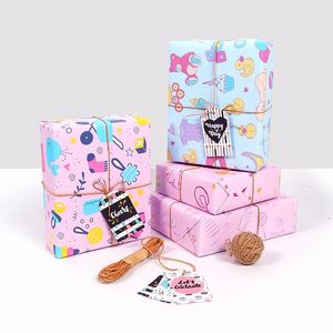 Wholesale High Quality Birthday <b>Tissue</b> Rolls Baby Cartoon Packaging <b>Wrapping</b> <b>Paper</b> Roll Uperior Craftsmanship - Product Image 1