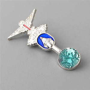 Design unico vergine maria religione croce spilla con spilla da balia - Product Image 5