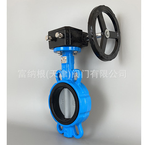 Válvula de Mariposa D371XN de Hierro Dúctil DN100 con Engranaje de Tornillo Sin Fin Manual, Centroalineada, Sellado Suave para Tratamiento de Agua - Product Image 3