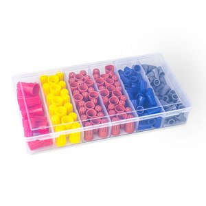 158 cái/hộp điện dây nối phụ kiện với mùa xuân chèn Twist Nuts Mũ cuối thiết bị đầu cuối thiết lập mùa xuân vít Uốn Tóc bồng cap - Product Image 2