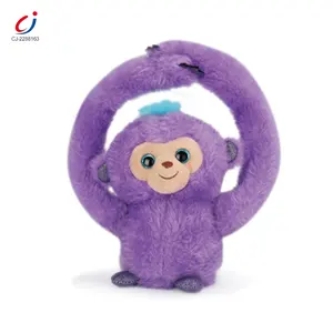 Chengji Plush Stuffed Musical Handheld Repeating Recording Electric Plush Toys Anak Listrik Tumbling Monkey Mainan Bayi