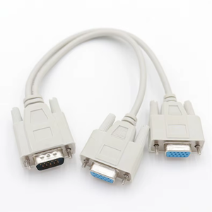 Small MOQ 30cm Y Spliter of <strong>VGA</strong> <strong>Cable</strong> Male <strong>to</strong> Female DP15 White <strong>VGA</strong> <strong>to</strong> <strong>VGA</strong> <strong>Cable</strong> for Computer PC - Product Image 4