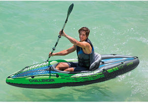 INTEX 68305 CHALLENGER <span class=keywords><strong>K1</strong></span> Lake INFLATABLE Savage Gear Pedal inflable <span class=keywords><strong>KAYAK</strong></span> para DRIFTING Juego completo y COMPETICIÓN - Product Image 3