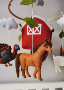 Mobile agricole pour berceau Barnyard Mobiles pour bébés et pépinières Animaux de la <span class=keywords><strong>ferme</strong></span> Mobile pour berceau - Product Image 2