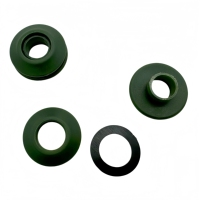 56766-Ensemble d'oeillets de bâche durables vert foncé pour une utilisation en plein air Stock couverture solaire extérieure piscine oeillets en plastique Camping randonnée