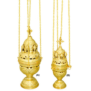 Encensoir russe en laiton poli, 22256 — 1 - Product Image 1
