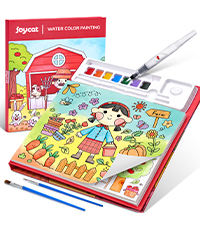 Joycat ชุดภาพวาดสีน้ำลายการ์ตูน7สีหนังสือวาดภาพศิลปะแบบทำมือสำหรับนักเรียนเด็กโมเดลการค้าข้ามพรมแดนของเล่นระบายสี - Product Image 6