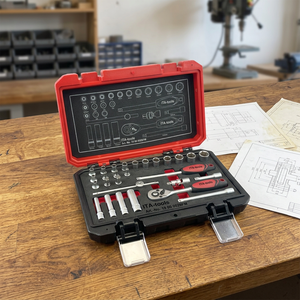 ITA Tools Fournisseur Taïwanais – Kit d'outils à douilles en acier au chrome-vanadium de 28 pièces avec embouts et poignée en T pour la réparation - Product Image 1