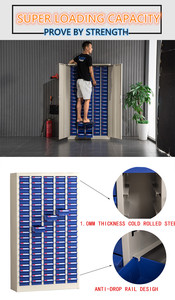 Hiện Đại <span class=keywords><strong>Modular</strong></span> Thép Tủ Có Thể Điều Chỉnh Thiết Kế Phong Cách Thành Phần Tổ Chức Cho Nhà Văn Phòng Hoặc Phòng Tập Thể Dục Cho Các Loại Hạt Bu Lông Lưu Trữ - Product Image 6