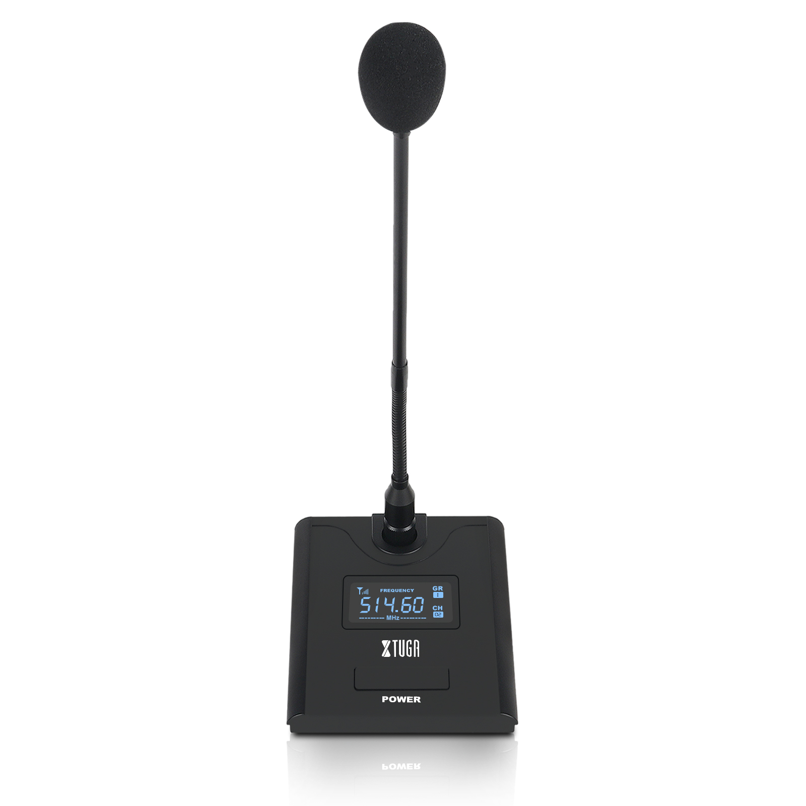 Xtuga A140 Uhf Professional 4 Channel Desktop Gooseneck Cordless