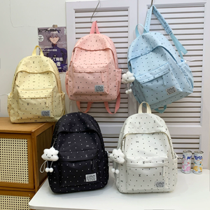Tas Ransel Siswa Motif Pita, Tas Sekolah Sederhana untuk Mahasiswa, Tas Travel Anak, Tas Ransel Harian Anak - Product Image 1