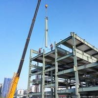 Bâtiment de bureau en structure métallique préfabriquée à poutres en H de grande hauteur pour l'agriculture en serre