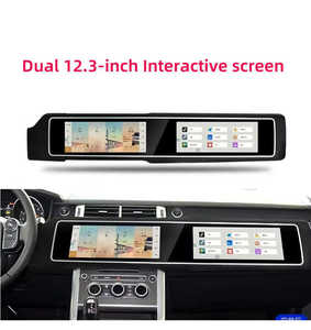 Double 12.3 pouces pour 2014-2017 Land Rover Voque/Sport Dual Screen Android Car Radio GPS Multimedia <span class=keywords><strong>Player</strong></span> CarPlay - Product Image 5