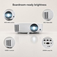 Projecteur de Conférence Professionnel AF609 1080P Full HD 4000 Lumens Double 3D