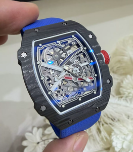 Reloj de cuarzo de fibra de carbono ultrafino de alta gama de 7.8 mm, con correa de nailon transpirable y esqueletizada, y con un peso de solo 36 g. - Product Image 4