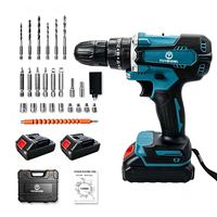 Kit de Taladro Eléctrico sin Escobillas de 21V de Alta Calidad, Adecuado para Trabajos de Mantenimiento y Decoración.