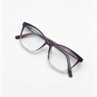 Montures de lunettes à monture complète dégradées, style vintage moderne, lunettes optiques
