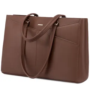 LOVEVOOK 2023时尚新设计女士高品质pu皮革手提袋大手提袋复古笔记本女士公文包