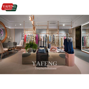 ชั้นวางเสื้อผ้าทำจากสแตนเลสทันสมัยออกแบบได้ตามต้องการพร้อมด้วยสีทองและสีทอง - Product Image 4