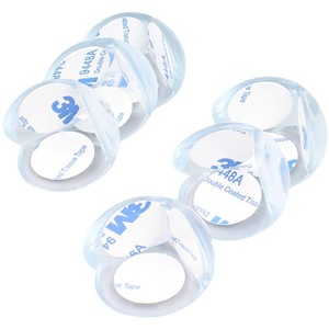 Protectores de esquinas esféricos transparentes de PVC con adhesivo 3M para bebés y niños, protectores de bordes para muebles - Product Image 2