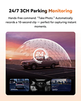 Kamera Dasbor Mobil 3-Kanal 4K DDPAI Z90 Master Dual Sny STARVIS 2 IMX678 Triple HDR Pemantauan Parkir 24/7 4G Remote MicroSD