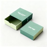 Boîtes d'emballage en papier personnalisées avec logo, en gros, boîte à tiroir, recyclable, pour ensembles de bijoux, avec poignée en ruban, pour les petites entreprises