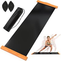 Tapis de glisse d'exercice portable avec logo personnalisé pour usage intérieur - Tapis de glisse pour salle de sport à domicile