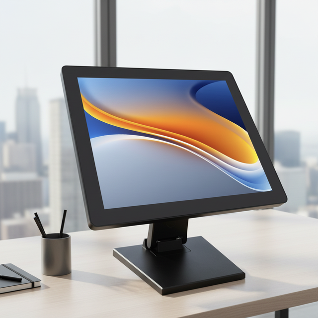 Industrial Grade 17 Inch Touch Screen Monitor 10-Point Capacitive 1280x1024 HD Waterproof Dustproof Commercial LCD Monitor