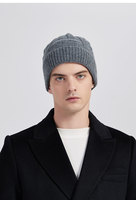 Bonnet en tricot jacquard épais pour homme, 100 % laine, style urbain, chaud pour l'automne/hiver, motif pois et fruits
