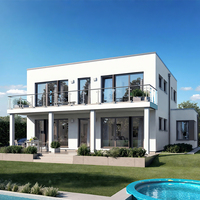 Maison mobile de jardin, villa préfabriquée, bâtiment modulaire, structure en acier léger portable, maison assemblée, style personnalisable