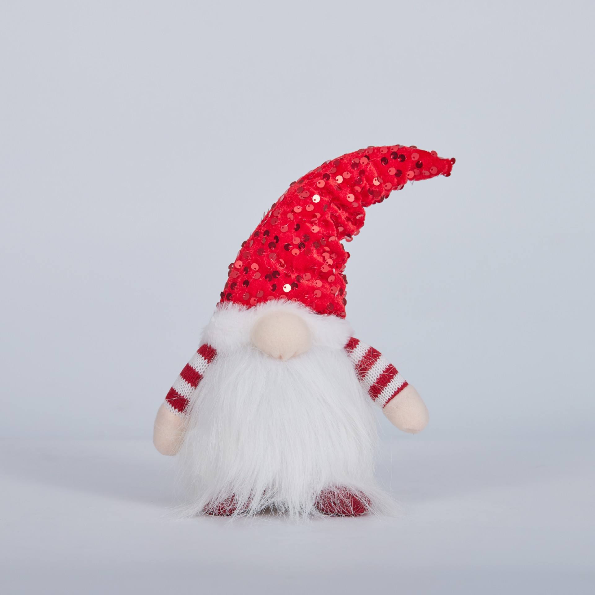 sequins with lights faceless doll red