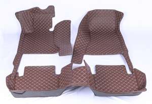 Alfombrillas de cuero 5D 7D para coche, diseño de diamante EVA, de lujo, para mano izquierda y derecha, para 7 asientos, Toyota <span class=keywords><strong>Prado</strong></span>, venta de fábrica, nuevo diseño - Product Image 2