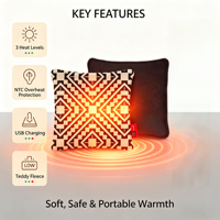 Coussin chauffant électrique USB à succès – 3 niveaux de chaleur pour canapé, chambre, bureau – Fournitures de chauffage pour adultes
