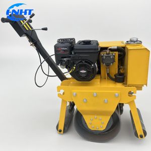 Rodillo Vibratorio de un Solo Tambor de Propulsión Manual con Motor Honda, Rodillo Profesional para la Compactación de Suelo/Asfalto - Product Image 1