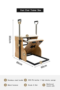 Bán Oak Máy Yoga lõi giường xách tay có thể điều chỉnh cho studio thương mại tập thể dục tập thể dục Pilates Set giá rẻ - Product Image 5