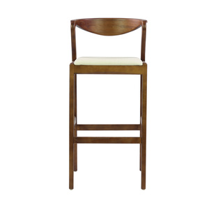 Taburetes de Bar para Muebles de Cocina, Muebles Comerciales para Restaurantes, Muebles de Bar de Madera Maciza, <span class=keywords><strong>Asiento</strong></span> con Respaldo Alto, <span class=keywords><strong>Taburete</strong></span> Alto de Madera - Product Image 2