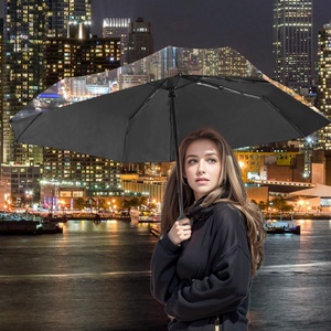 Stylish Straight Foldable <b>Umbrella</b>-Customizable Multi-Color Logo & Lightweight Frame Business Gifts <b>Windproof</b> Fully-Automatic - Product Image 1