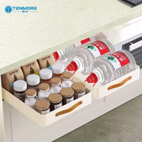 Tiroir de rangement coulissant sous évier multi-tailles (sans perçage) pour armoire de cuisine – Organisateur pour épices, casseroles et ustensiles